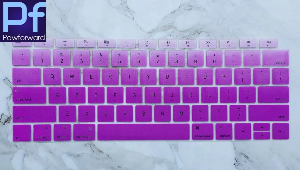 Ультратонкий силиконовый чехол с клавиатурой для новейшего MacBook Air 13 Touch ID Version Model