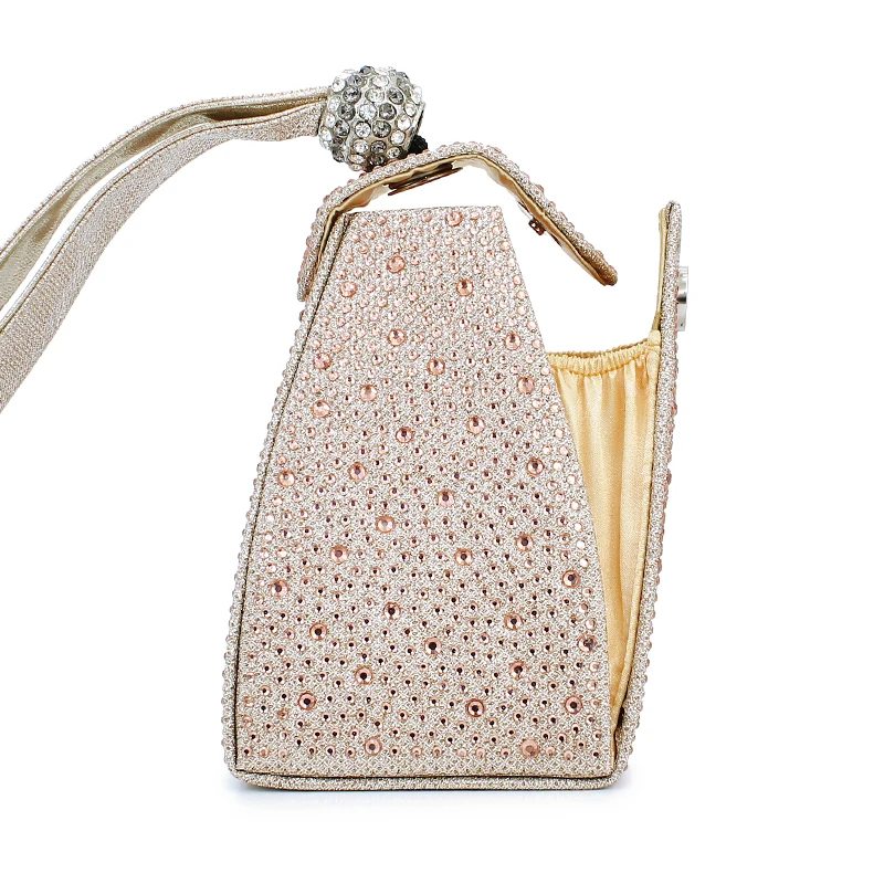 4 вида цветов Пирамида Кристалл Вечерний кошелек кристаллы клатч цепь сумка на