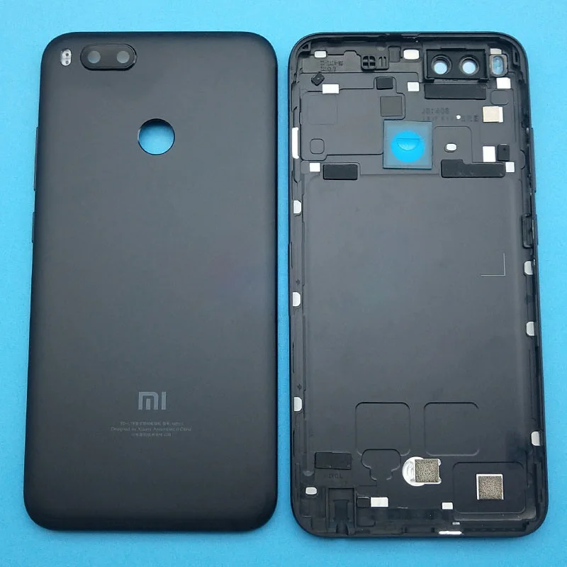 Для Xiaomi mi A1 Батарея задняя крышка дверь Корпус с объектив камеры вспышка Мощность