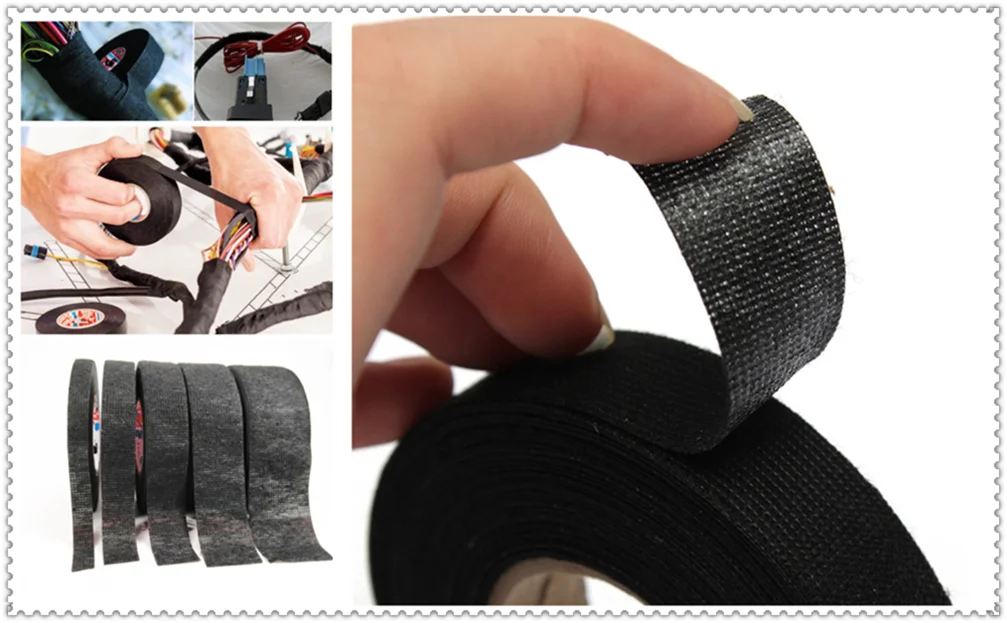 15 м Автомобильная мотоциклетная обмотка бархатная проводка огнестойкая лента