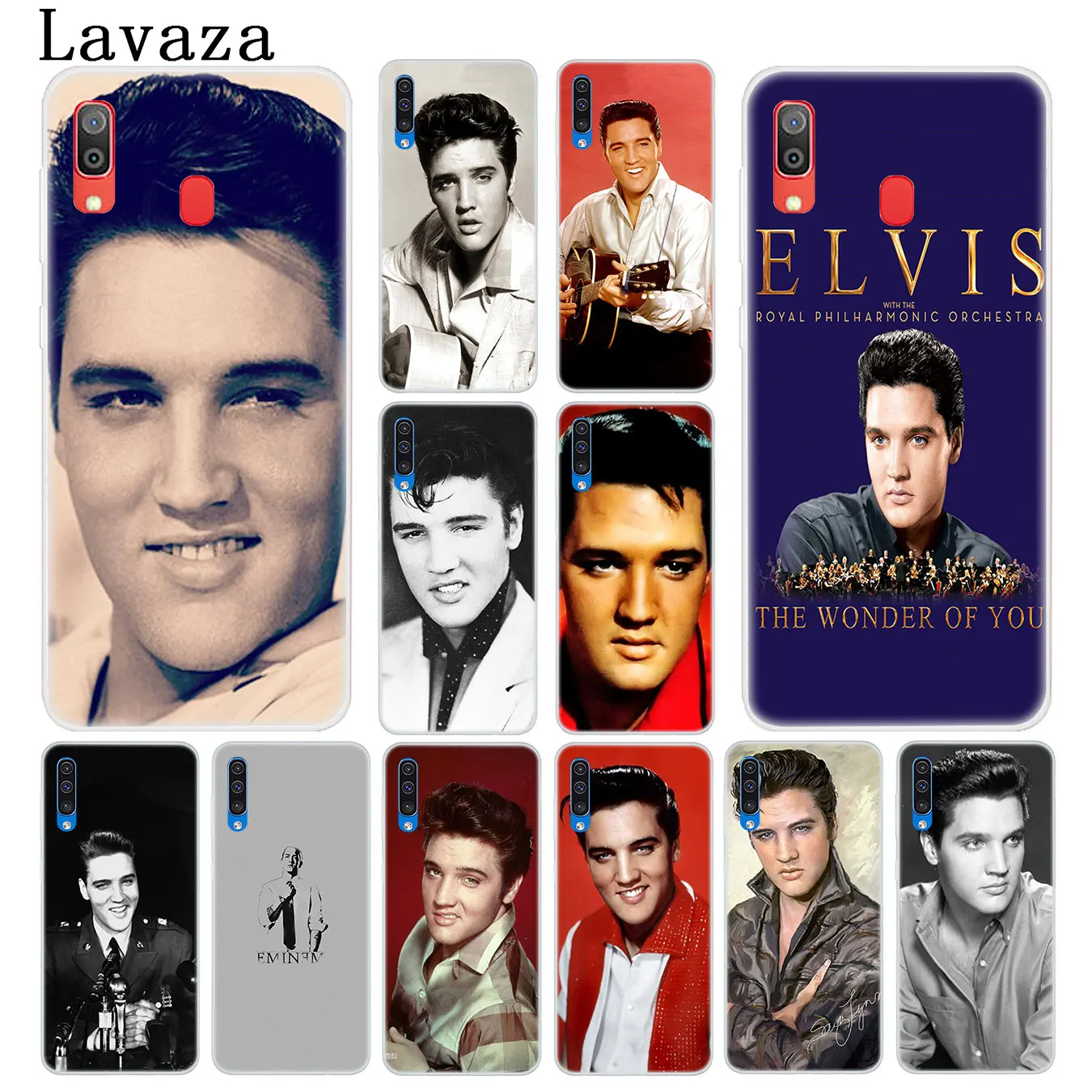 Твердый прозрачный чехол для телефона Lavaza Elvis Presley Kiss Samsung Galaxy A10 A20 A30 A40 A50 A60 A70 M40 M30