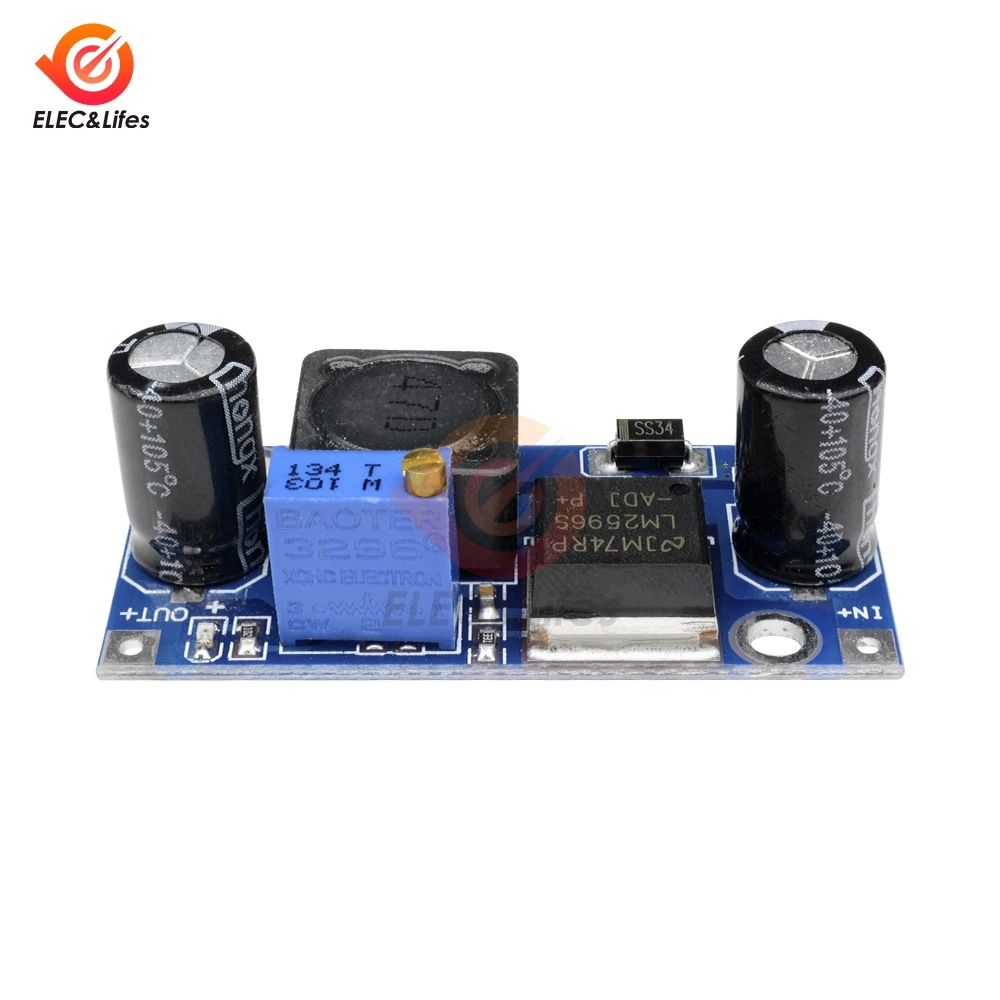LM2596S LM2596 3A DC понижающий Питание модуль 4V 35V до 1 23 V 30V Регулируемый Напряжение