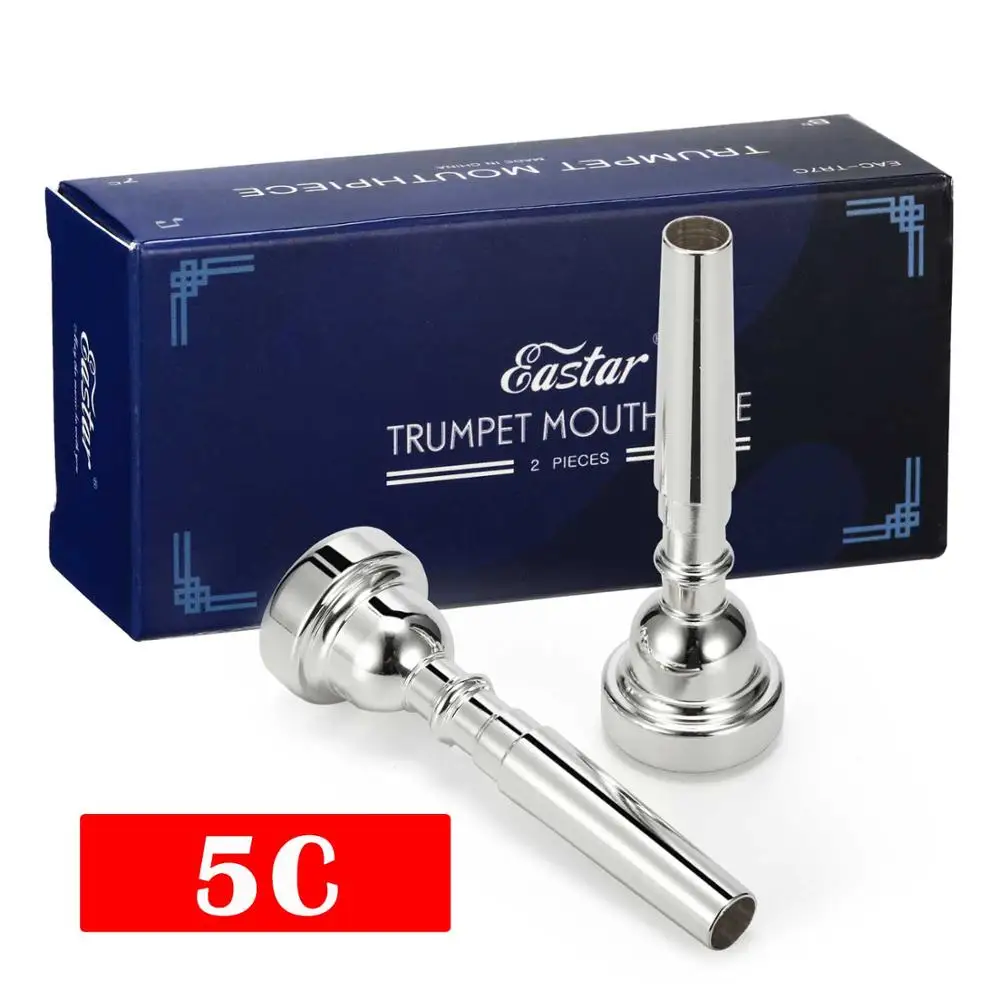 5C-2pcs 1 шт. посеребренные BB мундштук для трубы 3C 5C 7C размер медь музыкальные латунные инструменты трубы Аксессуары Новое качество - Цвет: 5C-2pcs