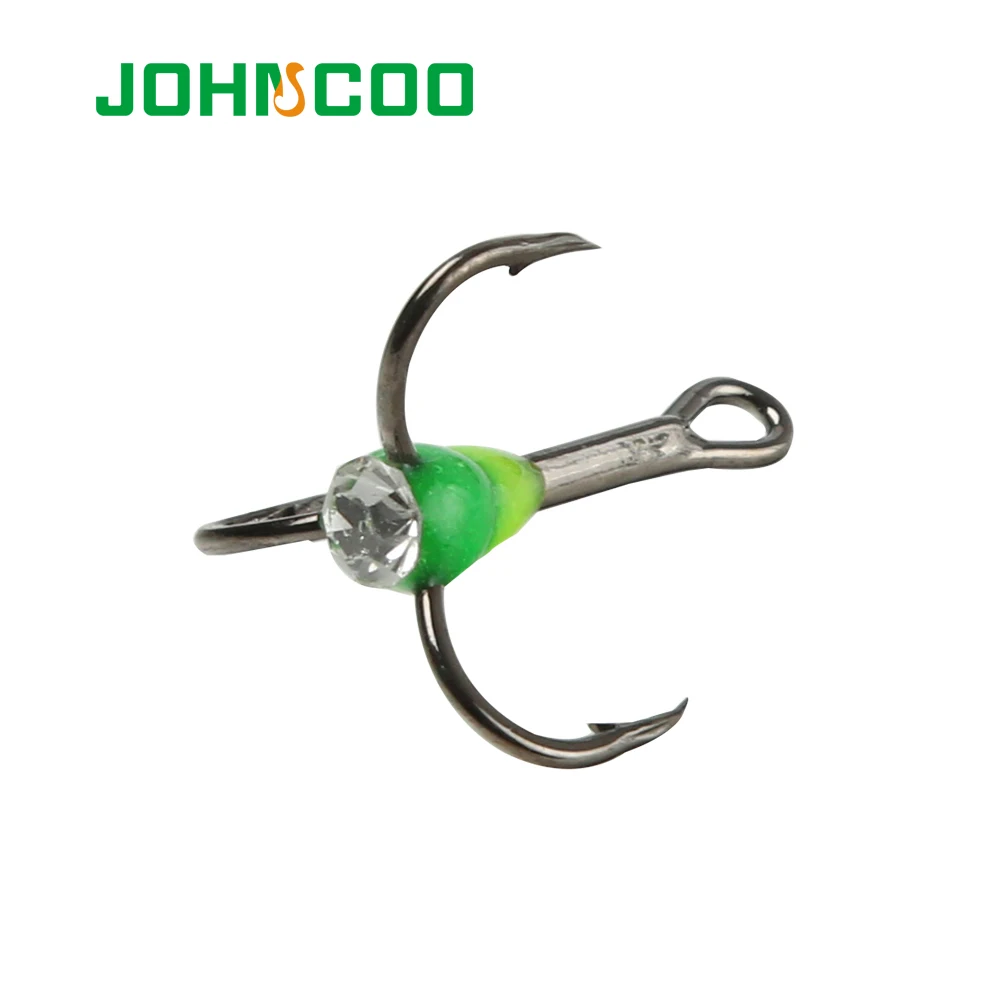 JOHNCOO 6 шт. 2018 новый зимний ледяной рыболовный крючок с супер прочными тройными
