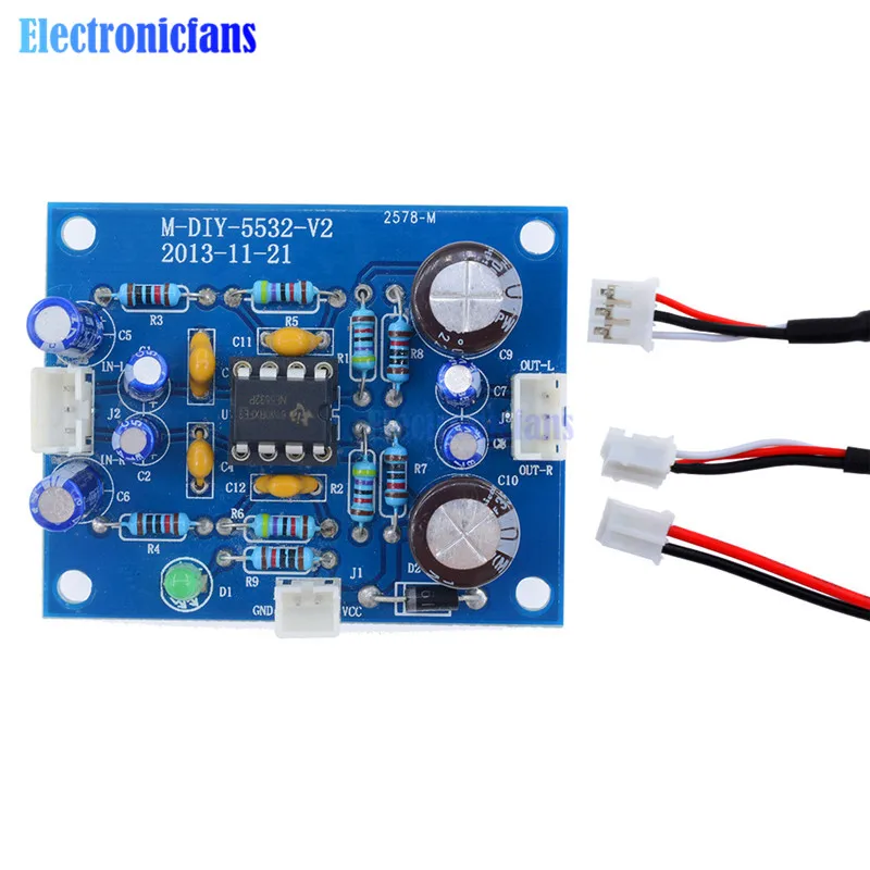 NE5532 Плата усилителя OP-AMP Hi-Fi предусилитель сигнала Bluetooth усилитель предусилитель доска DC 12-35 В для Bluetooth предусилителя