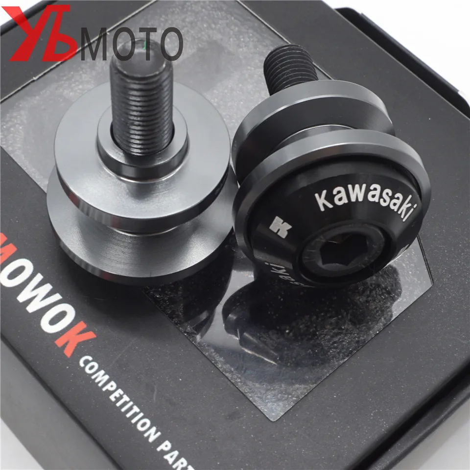 Высокое качество для KAWASAKI Логотип ER6N Z750 Z750R Z250 NINJA 250 300 ER6F вулкан/S 650 10 мм ЧПУ маятник Катушки стенд винты слайдер