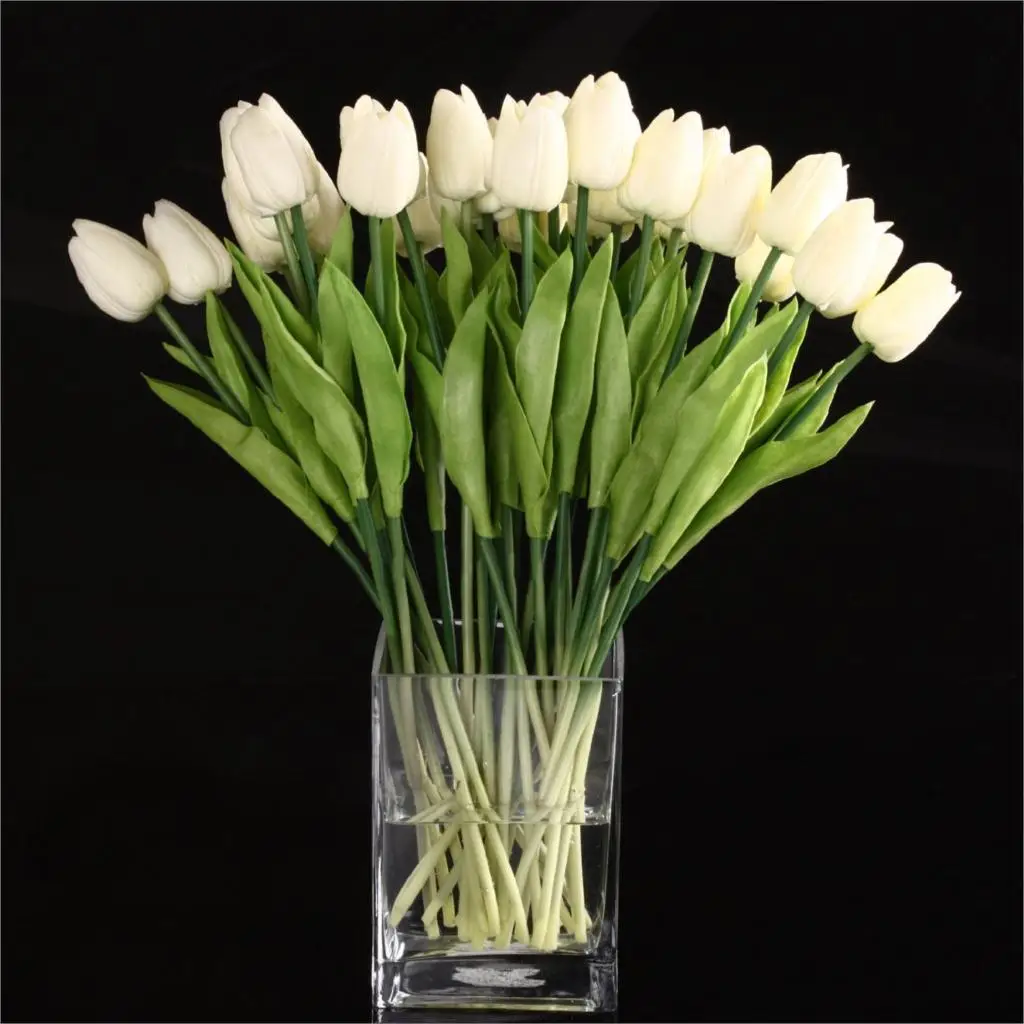 20pcs Tulip Flower Latex Real Touch For Wedding Dcor Best Quality KC451 | Дом и сад