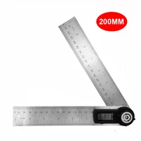 200mm digital angle ruler protractor angle finder stainless steel inclinometer goniometer electronic angle measurement tool