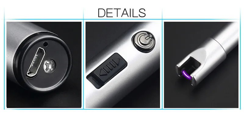 Электронные USB ветрозащитные зажигалки открытая плита для барбекю зажигалка для свечей кухонная горелка Инструмент Плита Зажигалка для свечей кухонная горелка Инструмент