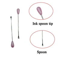 6pcslot microbladsing accessories tattoo ink spoon pigment staliness steel mixer sticks for permanent make up supplies tools