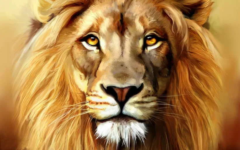 

Modern Home Decor Art Wall Forest Animal Lion King Oil Painting Picture Printed On Canvas Sitting Room Decoration