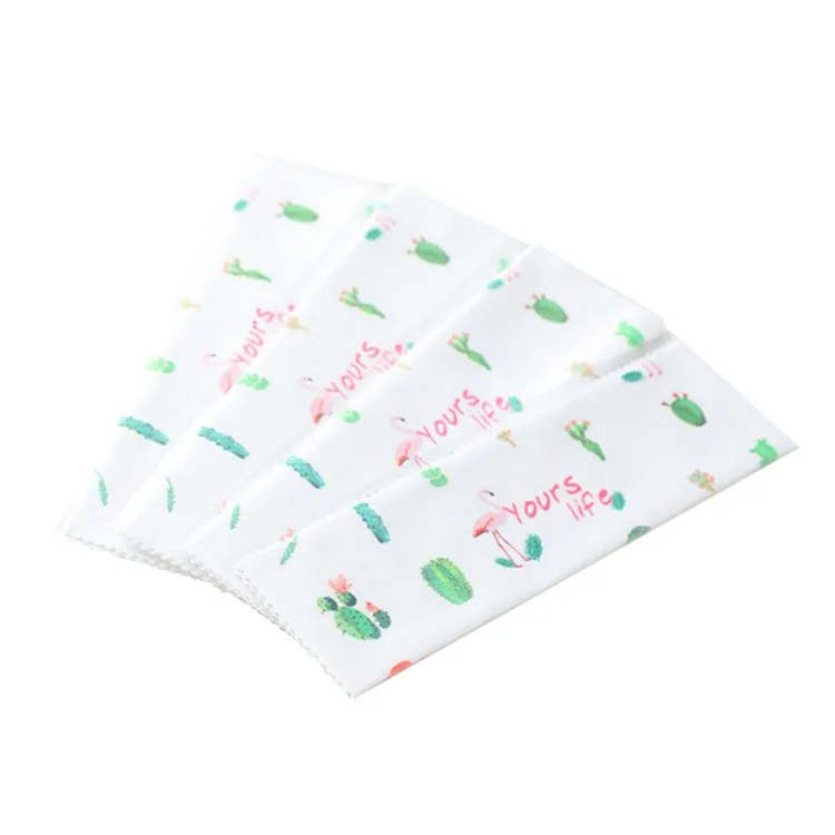 3 pcslot high quality glasses cleaner flamingo 1417cm microfiber glasses cleaning cloth for lens phone screen cleaning wipes free global shipping