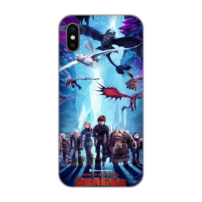 Soft TPU Silicone Mobile Phone Cases Cover for iPhone X XR XS Max 10 7 6 6s 8 Plus 4 5 5S SE 5C How To Train Your Dragon 3 |