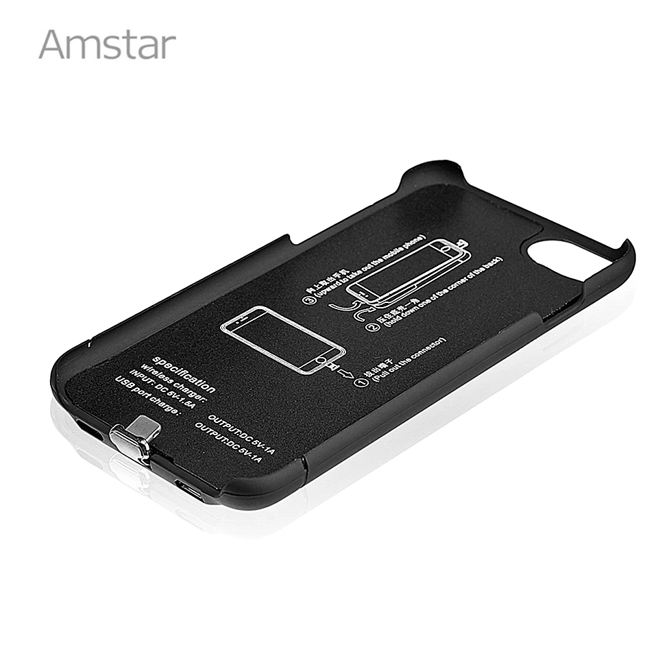 Amstar Qi чехол для приемника беспроводного зарядного устройства крышка iPhone 7 6S 6