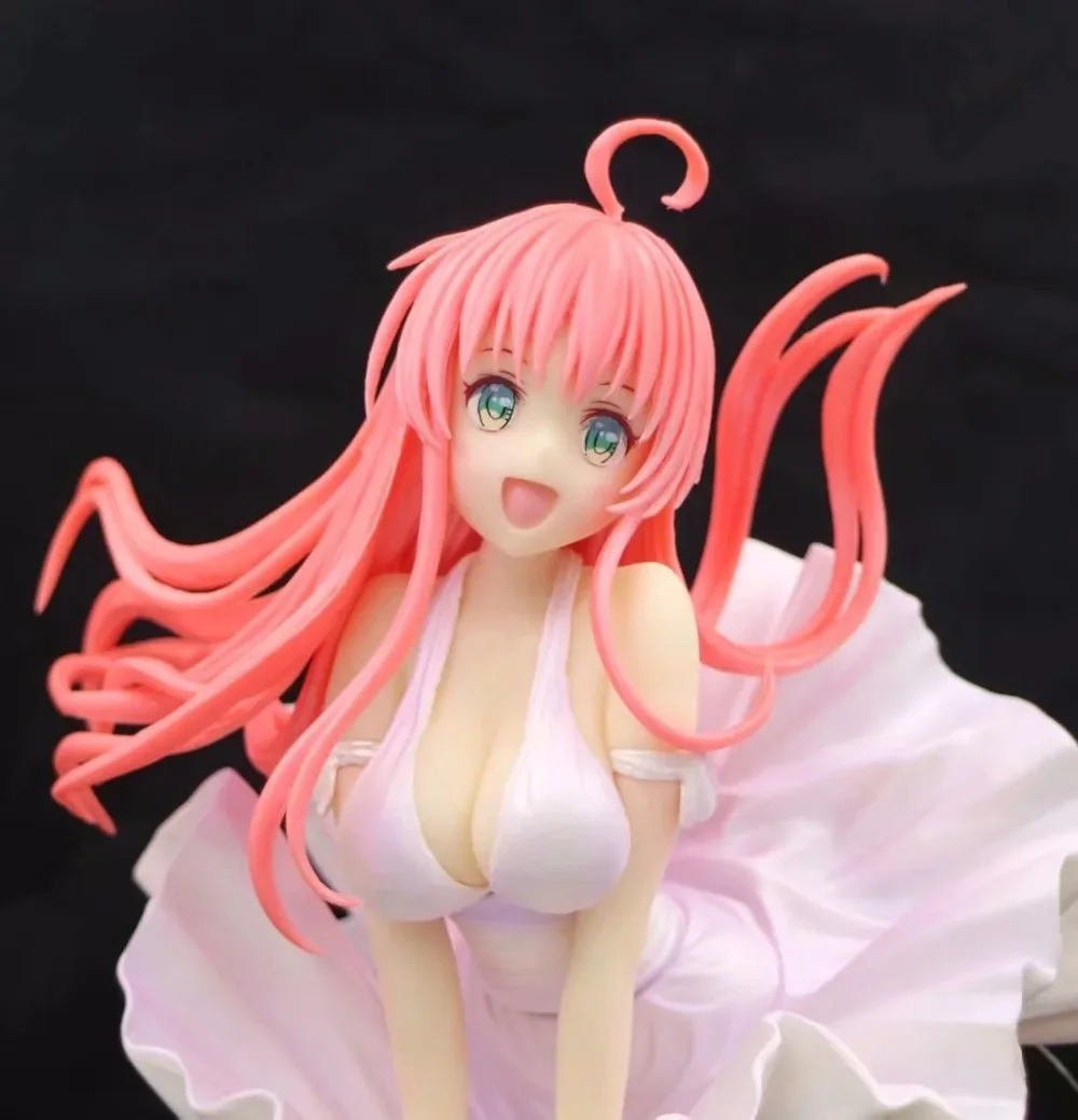 Аниме To LOVE Ru LaLa саталиновое платье деловое Ver. Мягкая грудь ПВХ фигурка