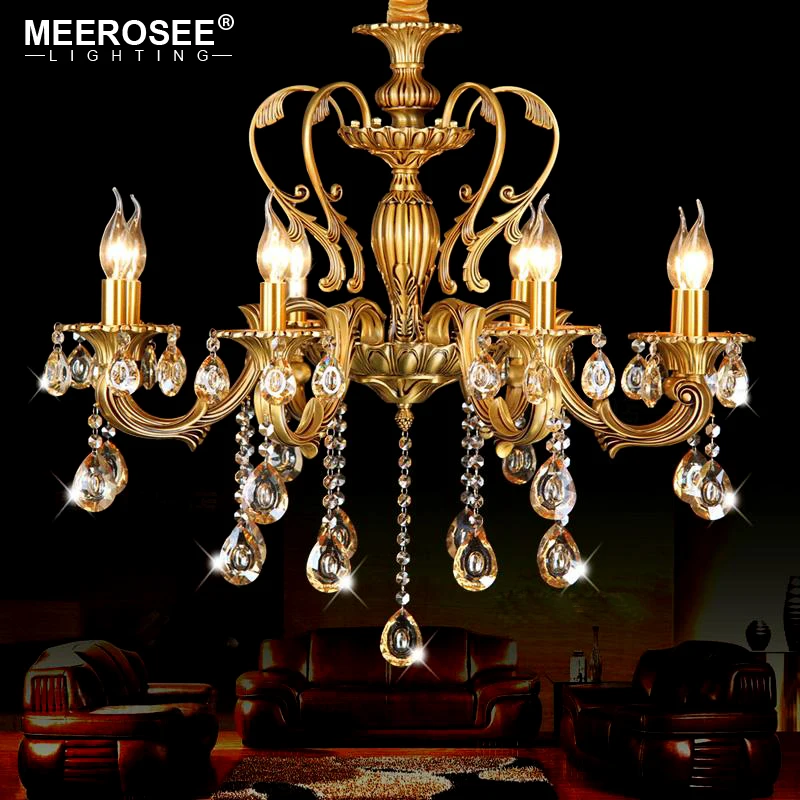 Винтажная роскошная хрустальная люстра осветительный прибор для гостиной