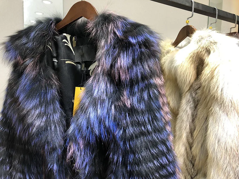 Большой меховой воротник теплое пальто Корейская версия V модная длинная средняя