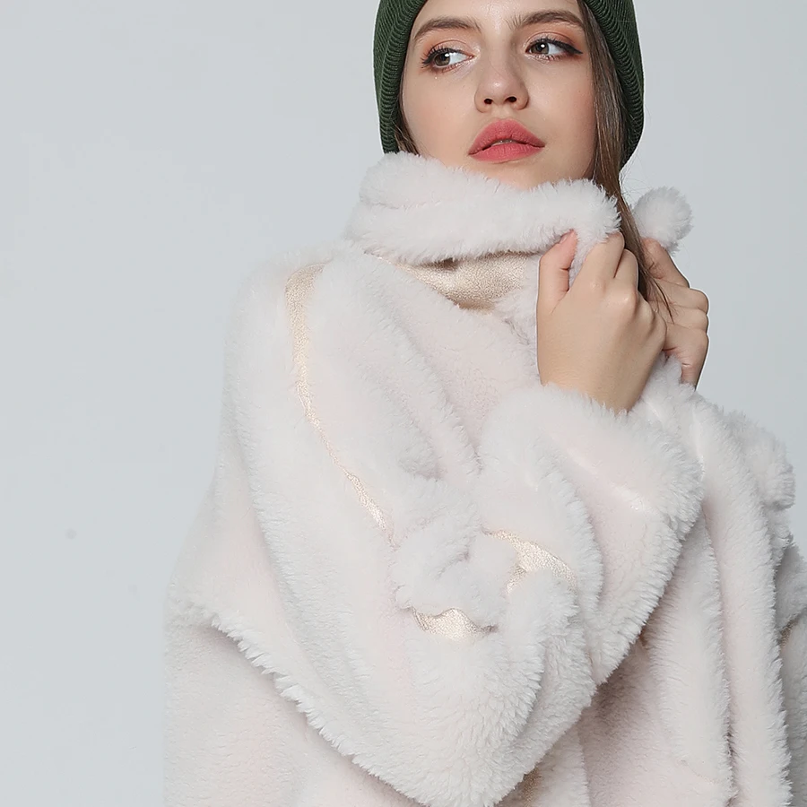 OFTBUY, пальто с натуральным мехом, зимняя куртка, Женская длинная парка, Натуральная шерсть, мех, свободная верхняя одежда, шуба, уличная мода