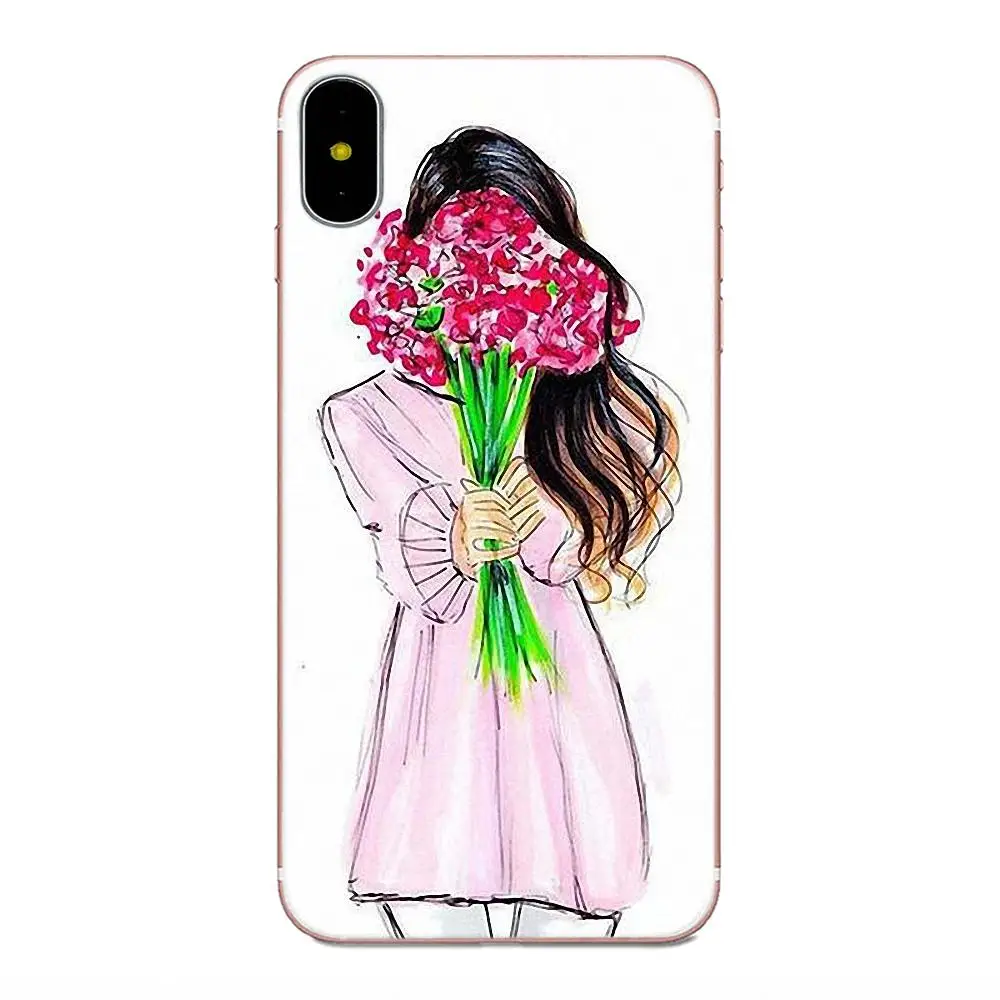 Модный ТПУ защитный чехол для мамы и дочки Galaxy A3 A5 A7 On5 On7 2015 2016 2017 Grand Alpha G850 Core2 Prime S2