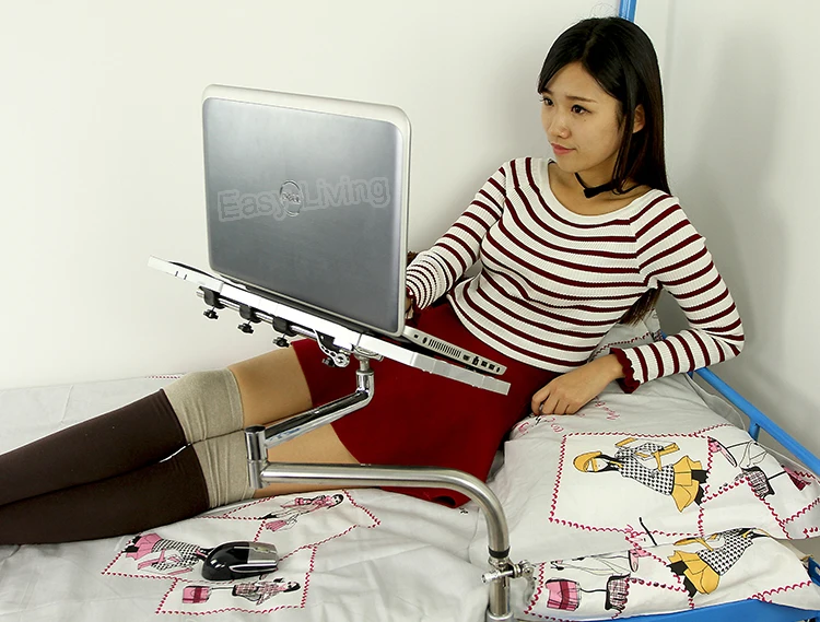 Прикроватный зажим для ноутбука настольный держатель с usb-вентилятором