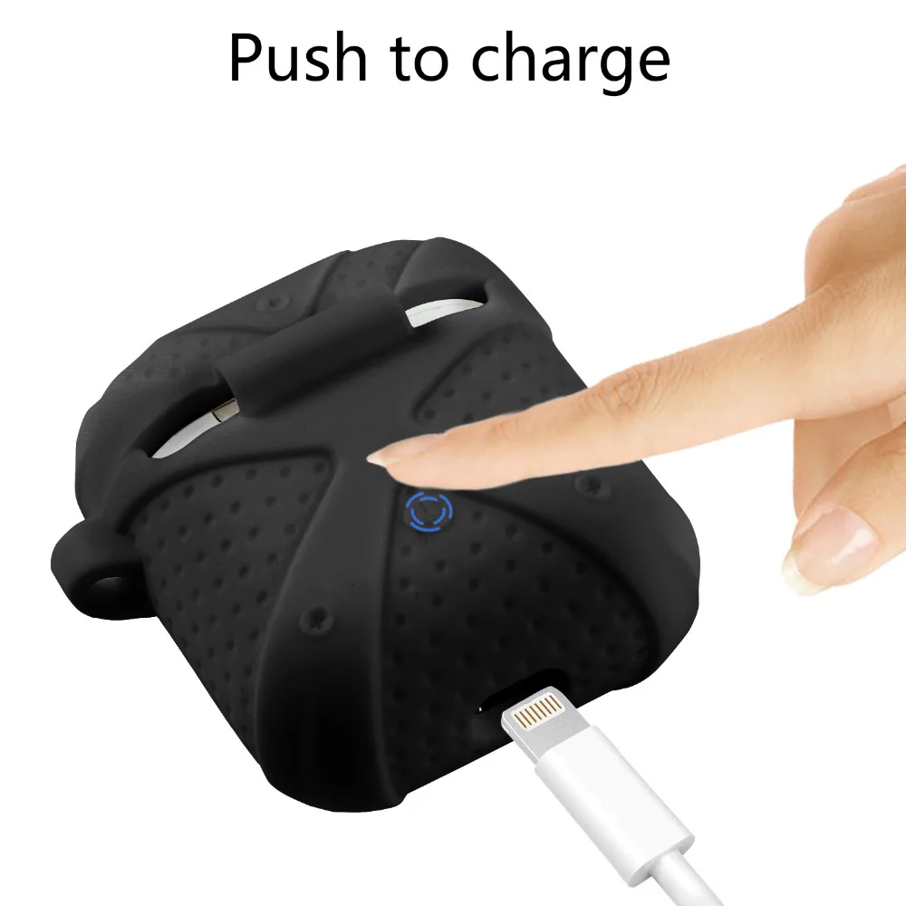 Leegoal для Apple AirPods силиконовый защитный чехол Bluetooth беспроводные наушники