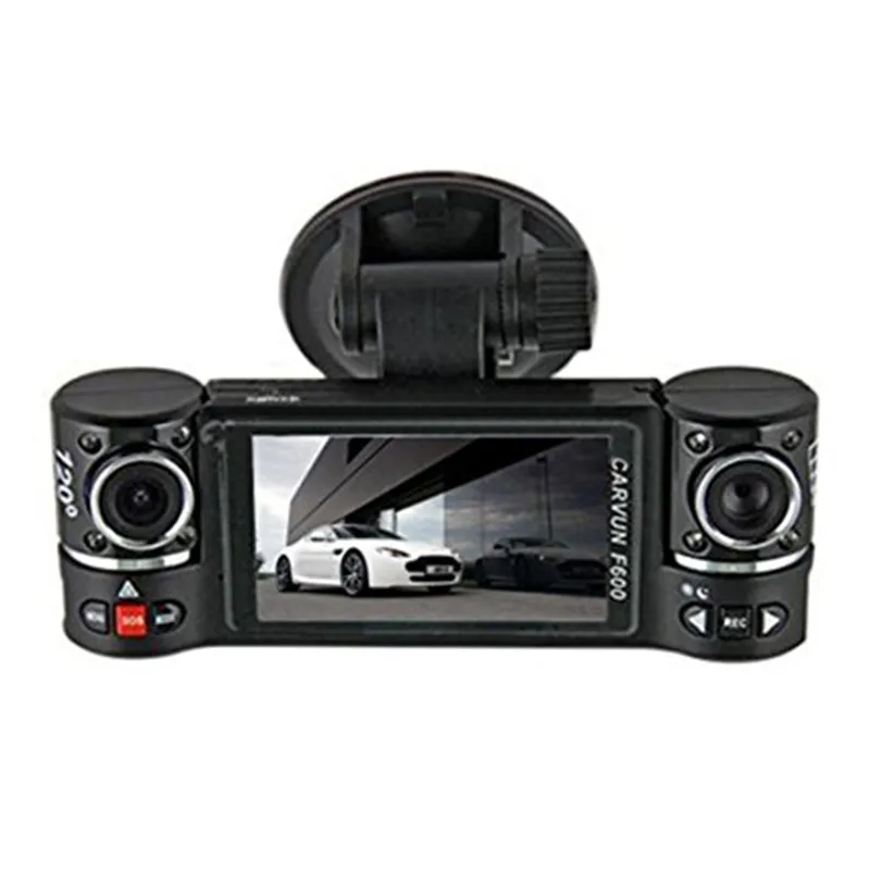 2 7 ''HD 1080P Автомобильный видеорегистратор с двумя объективами GPS регистратор