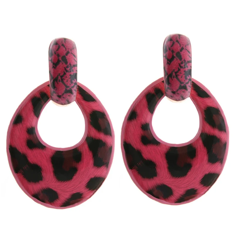 NeeFu WoFu Band tiger кожаные серьги с рисунком большие женские Brinco Ear Oorbellen Рождественский