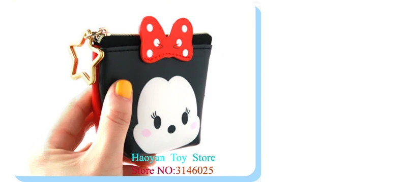 Подлинная disney тsum мickey монета с мышью игрушечный кошелек мульти-функциональный Kawaii деньги сумка мультфильм плюшевые игрушки Аниме для девочек