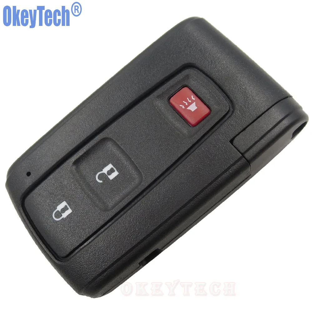 Сменный Чехол брелок OkeyTech для Toyota Prius 2004 2009 без ключа 2 + 1 3 кнопки ключа|button