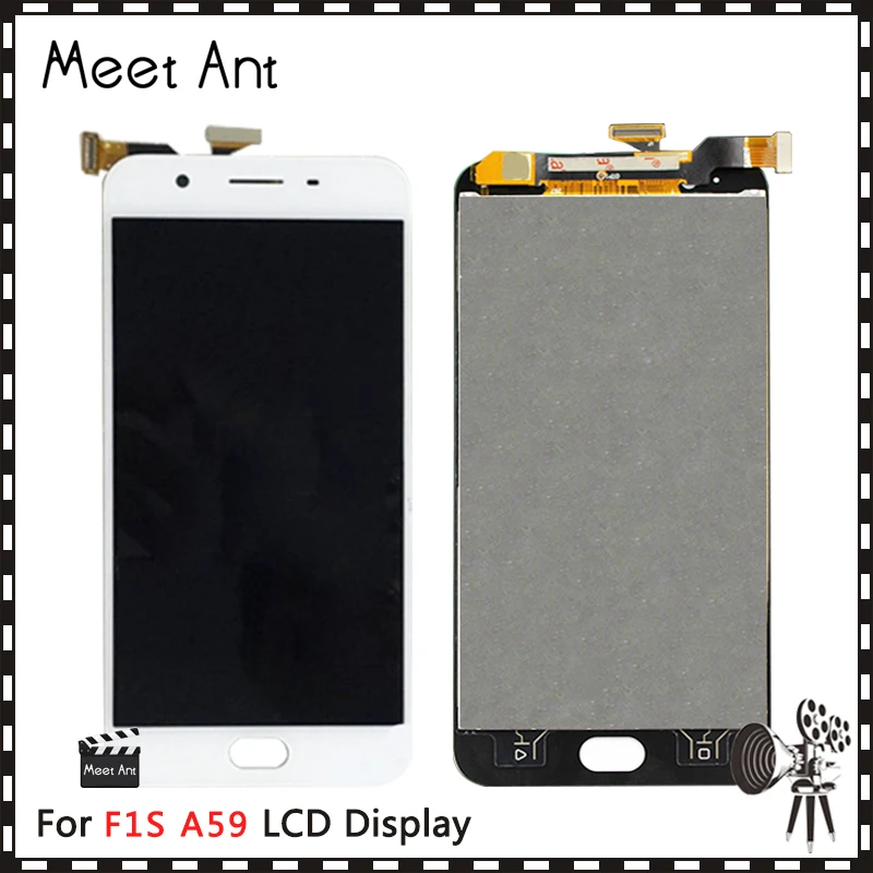 Высококачественный ЖК дисплей 10 шт./лот 5 дюйма для OPPO F1S LCD A59 A1601 экран с сенсорным