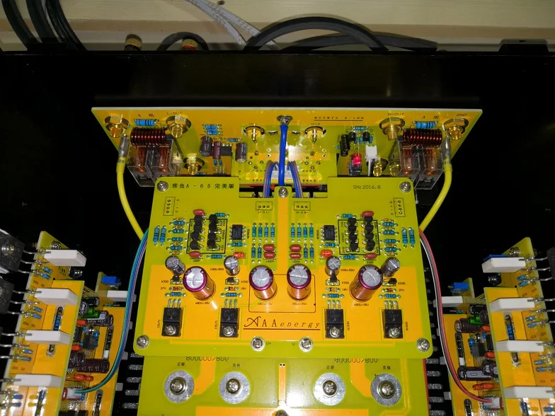 N-001 A-65 класса А усилитель мощности 60 Вт* 2 40* Sanken MJD20/MLE20 полевой транзистор 400000 мкФ 1500 Вт трансформатор типа ei