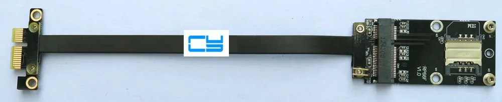 Riser PCI-express PCIe x1 для mini mPCIe беспроводной WiFi расширитель карт ленточный кабель PCI-e 1x10