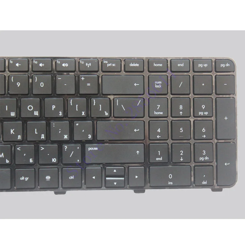 Русская клавиатура для hp павильон DV7-6100 DV7-6000 DV7-6200 634016-251 639396-251 RU черный с рамкой