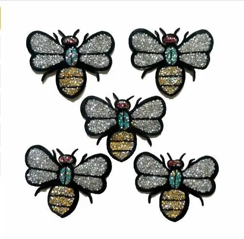 Стразы DD 5 шт./компл. стразы патч с бусинами для одежды аппликация утюгом и бисером