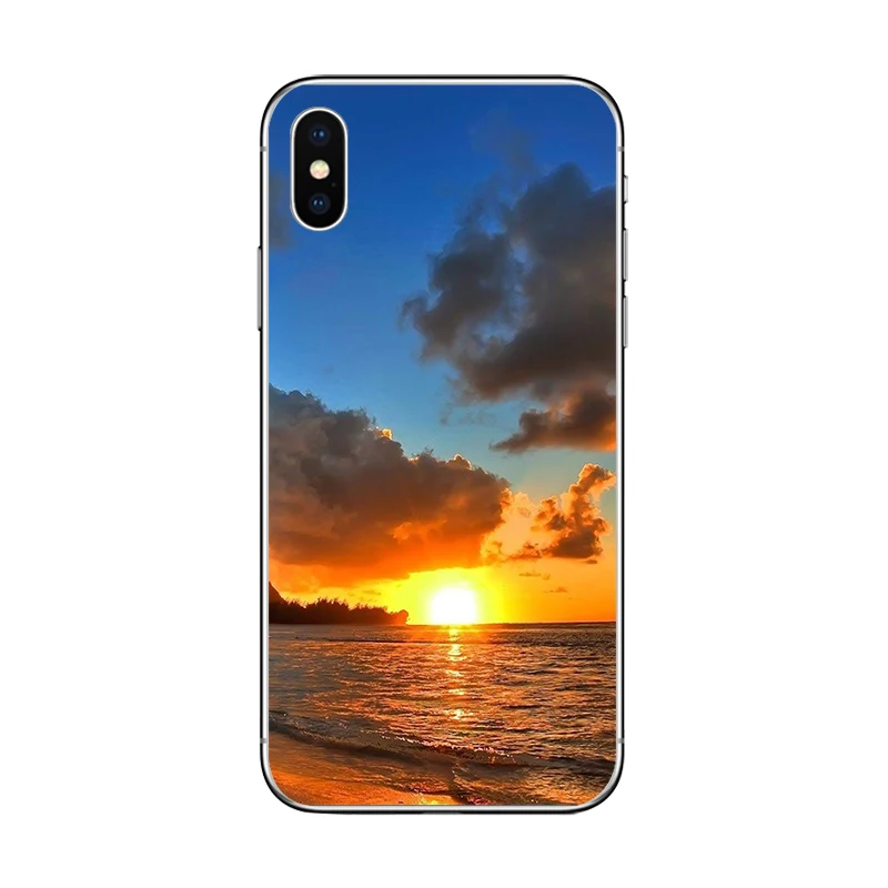 Чехлы для телефонов Ocean Beach Aloha Apple iPhone 7 8 6 6s Plus X XR XS MAX 5 5S SE мягкий чехол из ТПУ чехлы