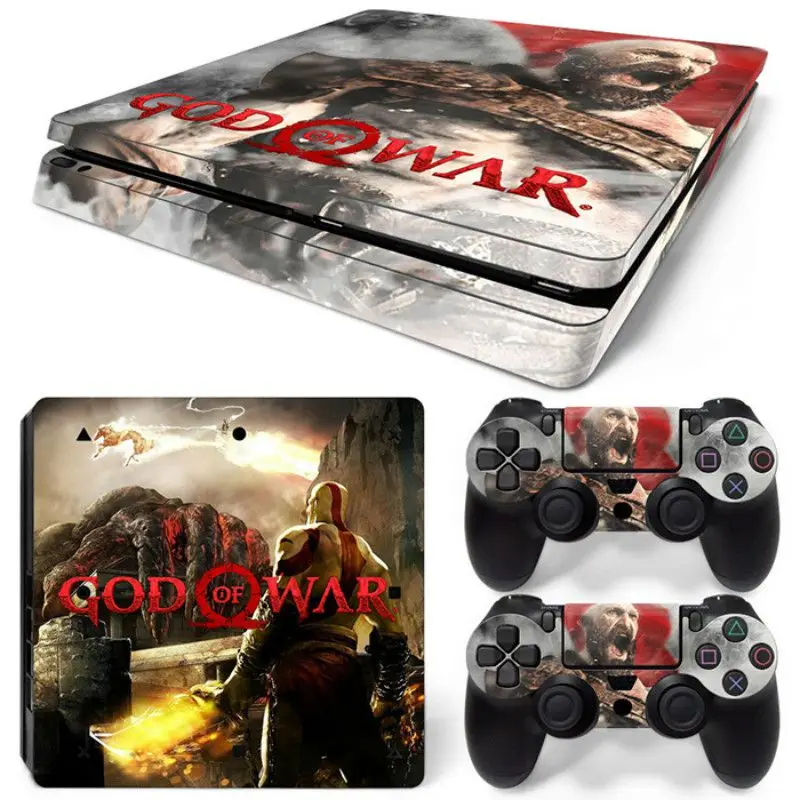 11 God of War Съемная виниловая кожа для PS4 Slim+ контроллер защитные наклейки для sony Playstation 4 Slim для Dualshock 4 аксессуары - Цвет: 11