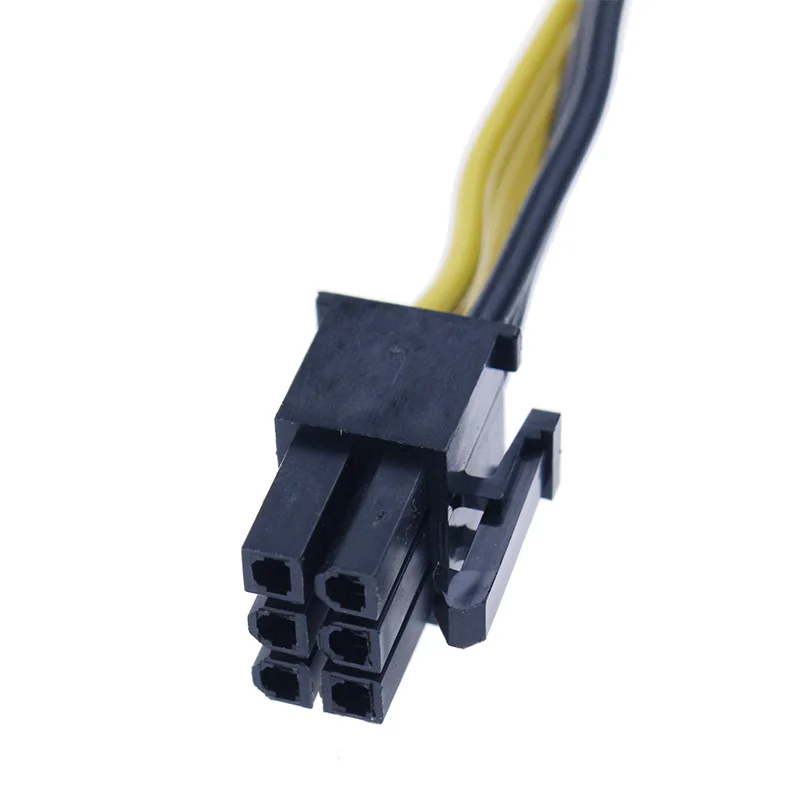 Новый 6-контактный PCI-e до 8 Pin (6 + 2) (папа-папа) GPU Кабель питания 50 см для графических