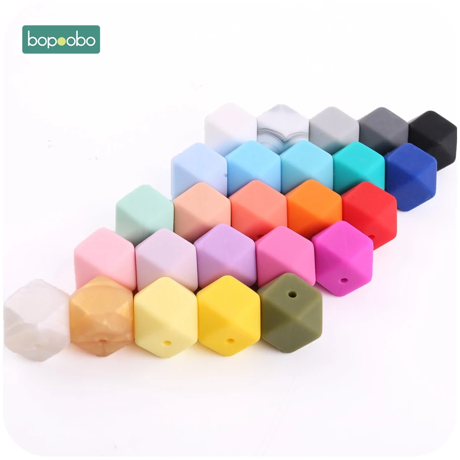 Bopoobo 17 мм силиконовые бусины для кормления аксессуары 10 шт. красочные
