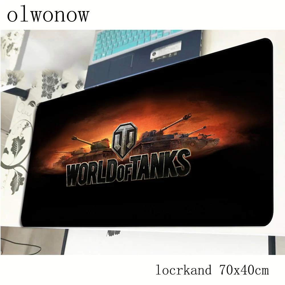 Красивый игровой коврик для мыши World of танки 700x400x2 мм ноутбука в подарок на день
