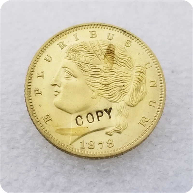 Копия реплики США 1878 $5 00 &quotДвойная повязка для волос&quot Узоры свободы КОПИЯ