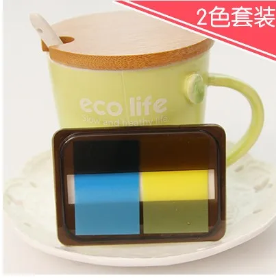 2 colours 100 sheets Kawaii Mini memo pad липкий маркер стикер для канцелярских товаров Стикеры для заметок бумажный блокнот для заметок 100 листов Липкие заметки - Цвет: 2 colours 100 sheets