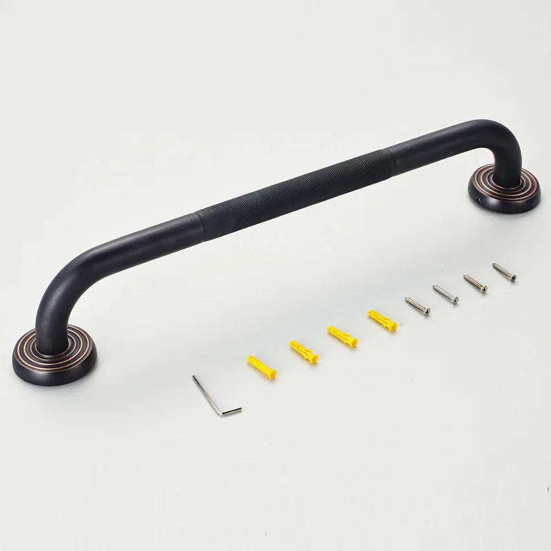 

Free shipping European style sanitary ware Black Bronze handrails copper straight grab bar 50cm length