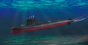 Подводная лодка Trumpeter 1/700 scale war ship 04599 китайский темно-синий 039G Song class | Игрушки и