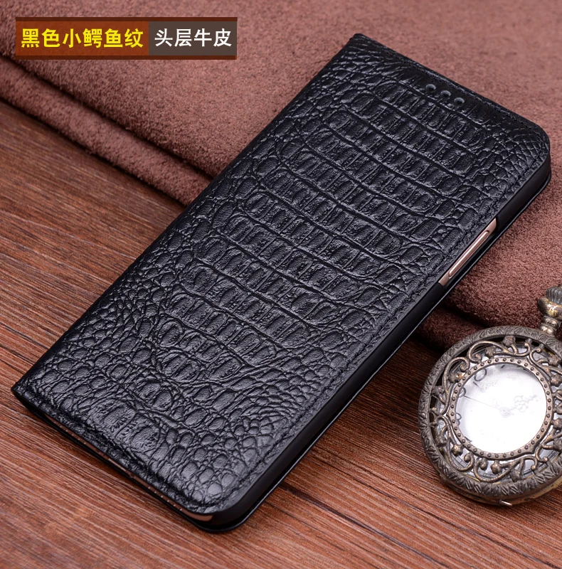 Модный чехол-книжка с крокодиловой текстурой личи для iPhone 7, iPhone8, 7 plus, 8 plus, чехол для телефона из натуральной кожи для iPhone X