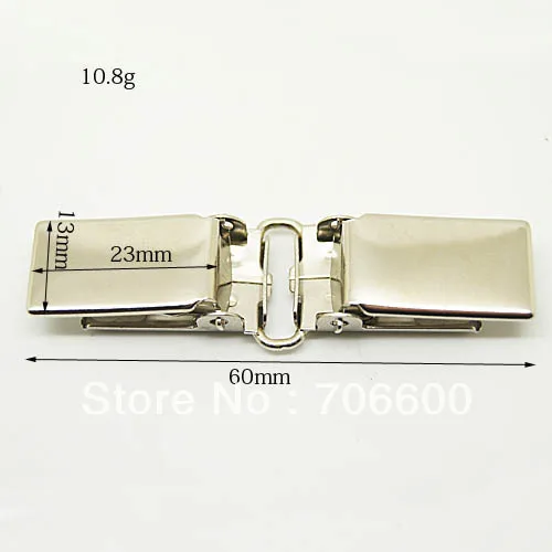 

3000pcs/lot double suspender clips with nickel suspender hardware wholesale