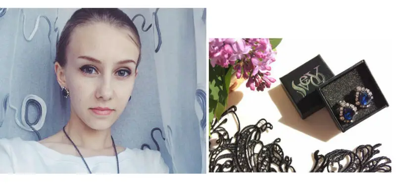 Женские серьги гвоздики с кристаллами VEYO круглые новый дизайн|crystal stud earrings|brand