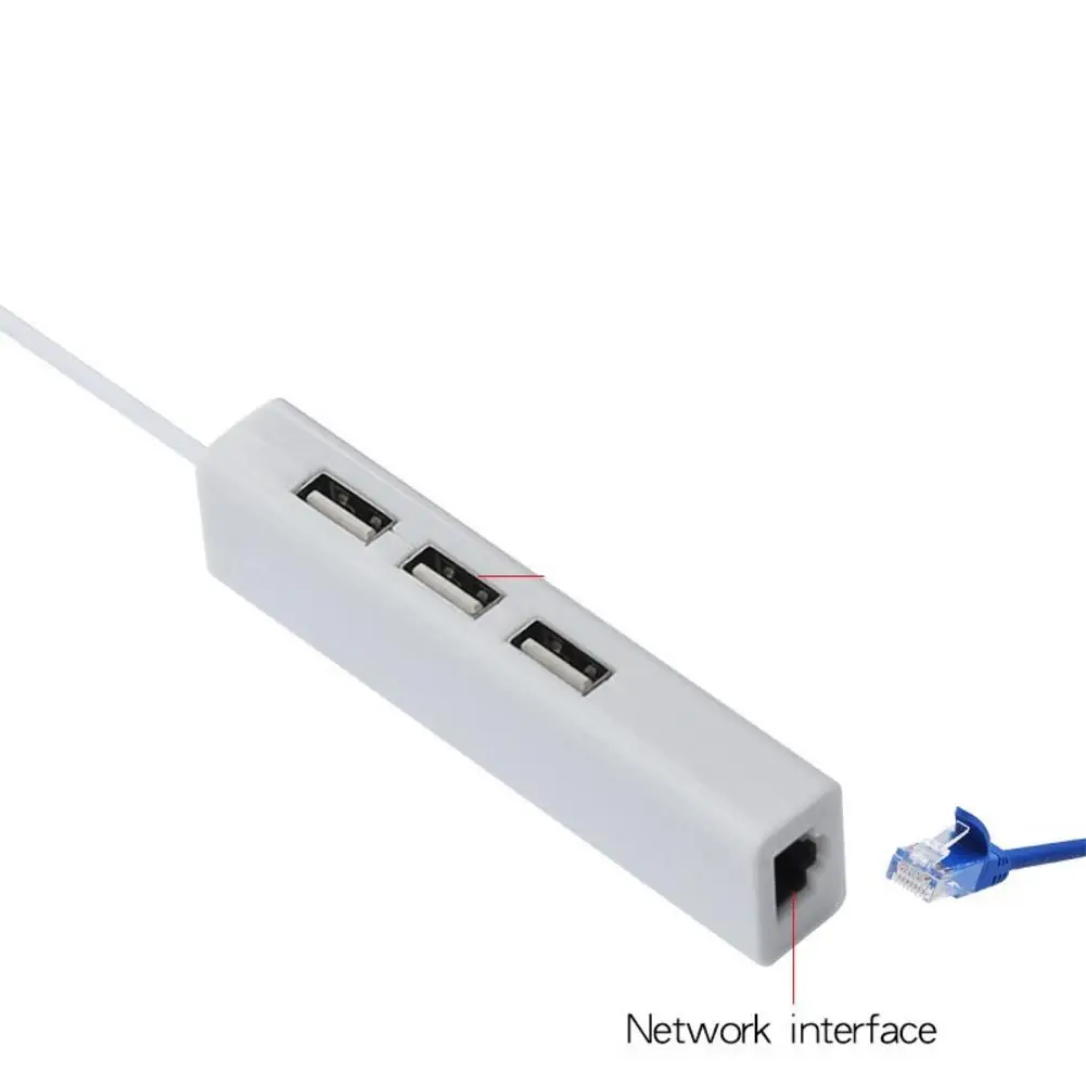 3-портовый USB 3 0 UBS 2 концентратор адаптер с 100 1000 конвертер Gigabit Ethernet порт s RJ45