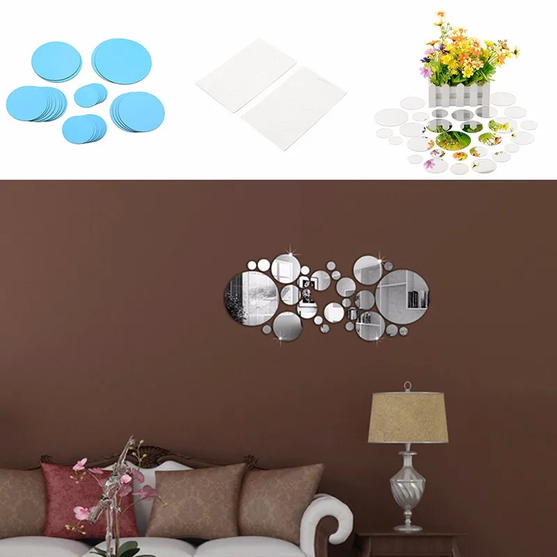 30 шт. зеркальные настенные наклейки сделай сам | Дом и сад