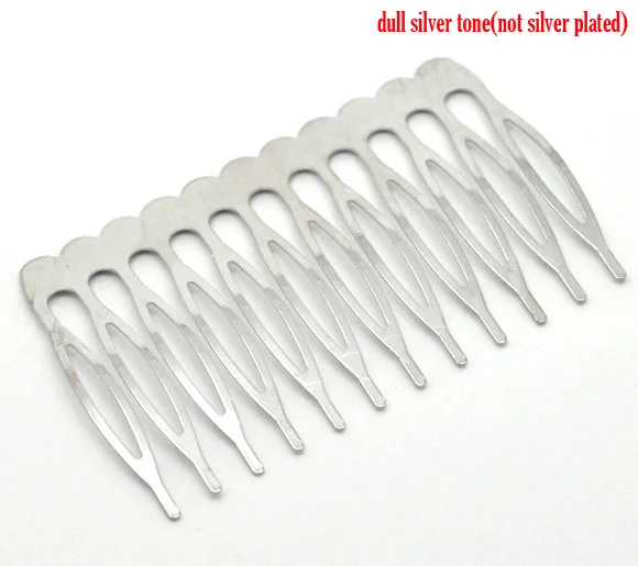 Doreen Box hot 20 серебристые женские заколки для волос 39x64 мм (B15510)|shape hair clips|hair comb clipsilver