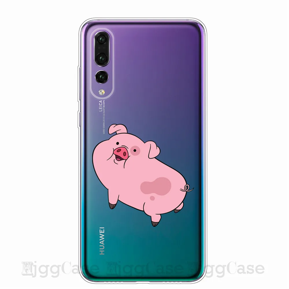 Забавный милый поросенок напечатанный телефон для huawei P10 P20 P30 Lite Pro чехол